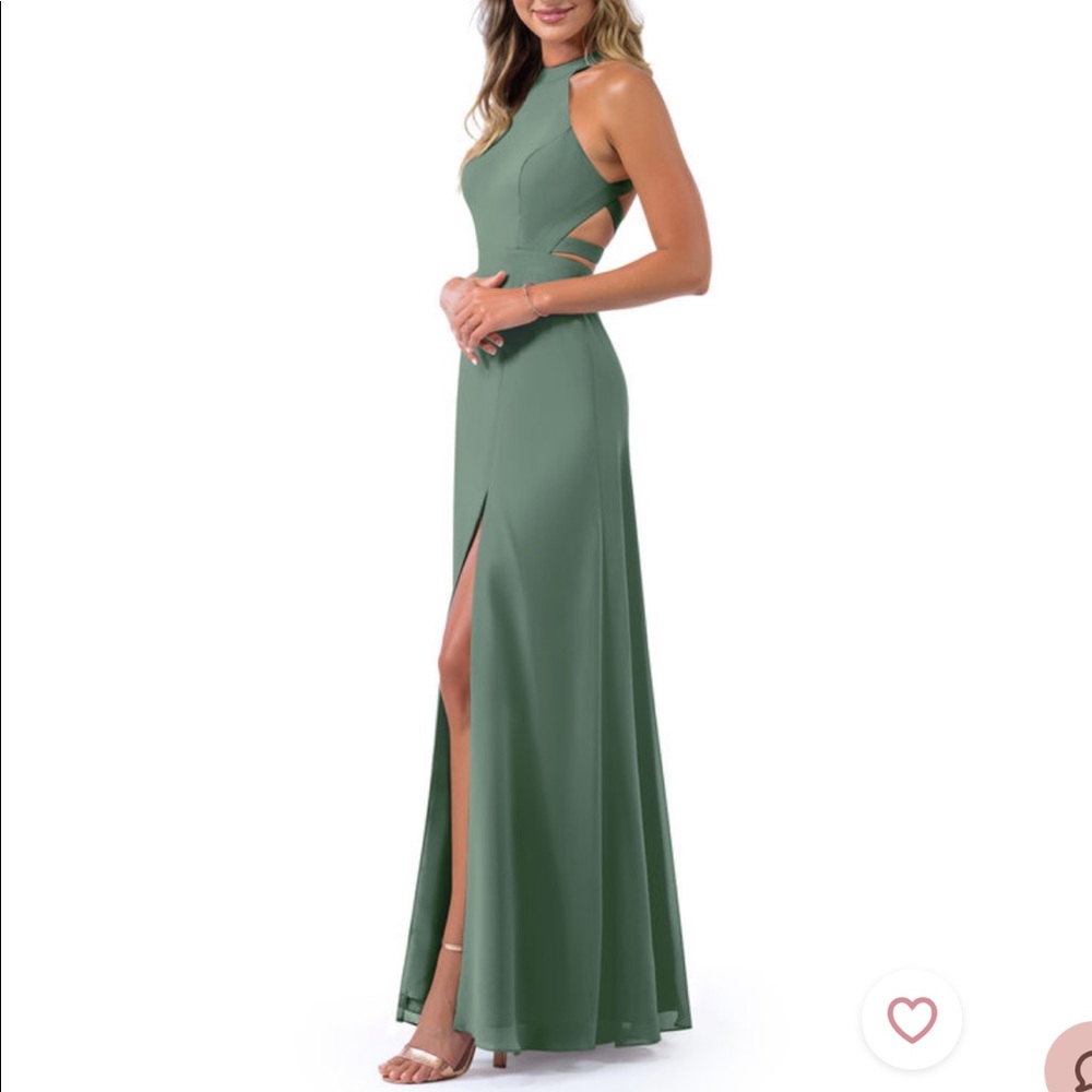 Azazie Size A4 Eucalyptus Clarice dress. Worn once. Washed.